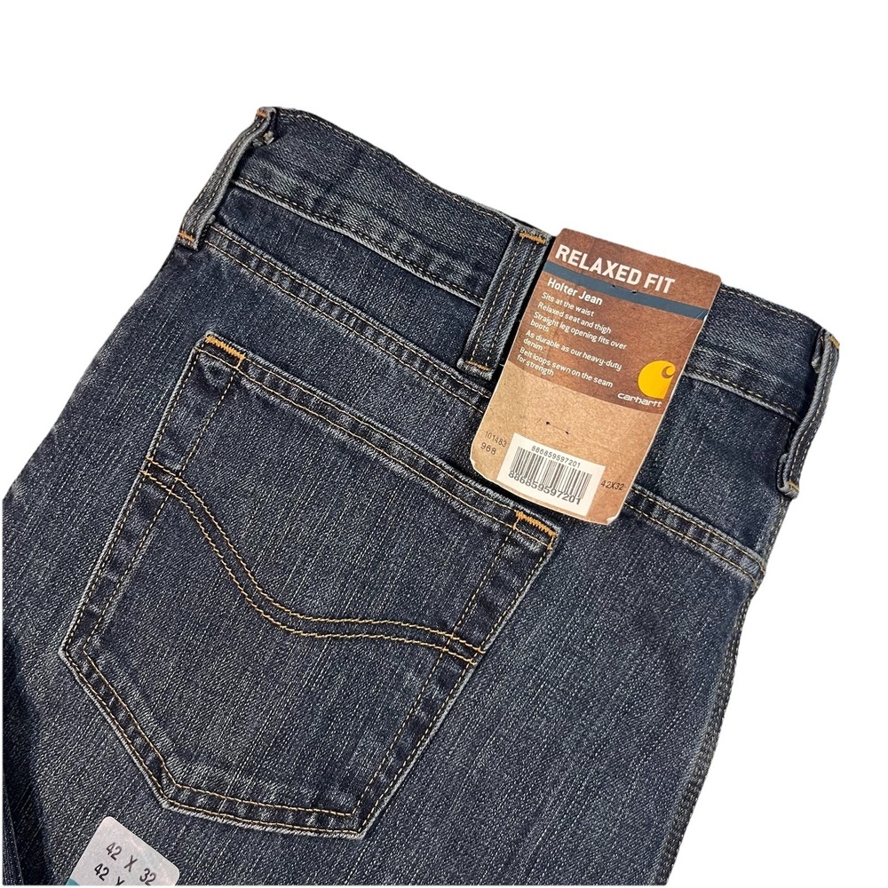 Carhartt Jeans Men's 42x32 Relaxed Fit Holter Jean Straight Leg‎ NWT